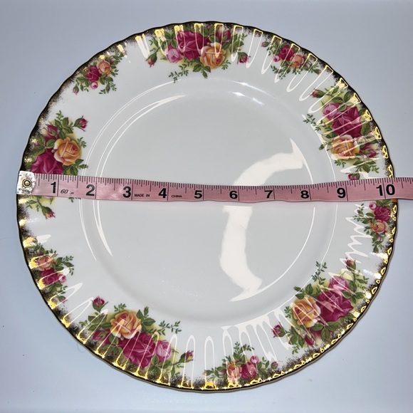 DINNER PLATE OLD COUNTRY ROSES 1962 ROYAL ALBERT BONE CHINA ENGLAND VINTAGE - Picture 7 of 10